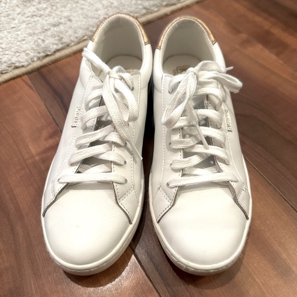 Keds - Women’s Ace Leather Sneaker - White/Metal Rose Gold - Size 5.5 - Picture 2 of 9